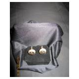 Gold Tone Trojan Head Cufflinks