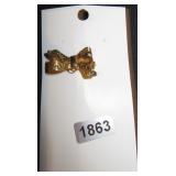 Gold-Tone Bow Brooch