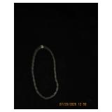 Cylindrical Bead Necklace, Matte Black