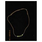 Braided Cord Necklace with Accent Bead