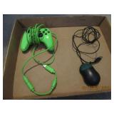 Wired Xbox Controller and Kids One-Button Mouse