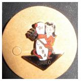 1994 CWBA Diablo Bowling Enamel Pin Brooch