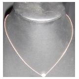 Single Bead Pendant Necklace