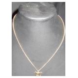Gold-Tone Horse Pendant Necklace