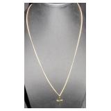 Gold-Tone Cross Pendant Necklace