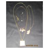 Lot of 4 Fashion Jewelry Items: Necklaces, Bracele