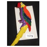 Colorful Parrot Figural Brooch