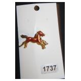 Baby Horse Enamel Brooch