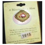 A Blessing for a Mom Rose Pin