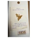 Gold-Tone Angel Motif Brooch