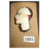 Woman's Face Profile Figural Brooch