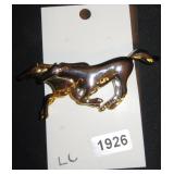 Running Horse Brooch Pin