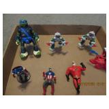 Assorted Action Figure Collection: TMNT and Superh