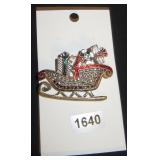 Sleigh Brooch with Presents