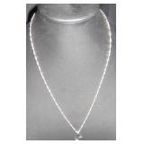 Silver-Tone Necklace with Fleur-de-Lis Pendant