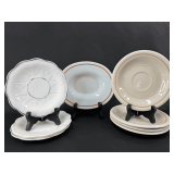 Saucer Collection: Noritake, Hazel Atlas, and Pyrex Corning