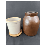Stoneware Jars - Group of Two
