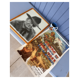 John Wayne Framed Portrait with Sands of Iwo Jima Poster and Mug