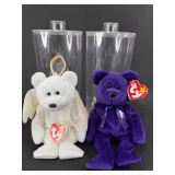 Ty Beanie Baby Lot: Halo Angel Bear and Princess Diana Memorial Bear