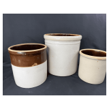 Vintage Stoneware Crock Set