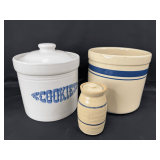 Three Pottery Storage Jars