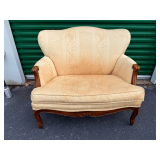 Upholstered Accent Armchair with Wooden Frame