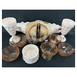 Assorted Decorative Jeanette Glassware Collection