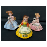 Josef Originals Girl Figurines - Set of Three