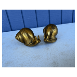 Pair of Brass Snail Figurines