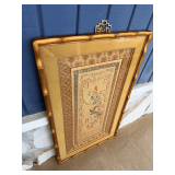 Framed Asian Embroidered Panel