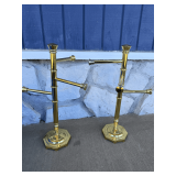 Pair of Hand-Towel Display Trees