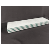 Lot of Four Clear Glass Shelf Inserts