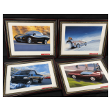 Mod Art Studio Framed Vehicle Prints (Set of 4)