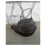 Cast Iron Tea Kettle with Distinct Spout
