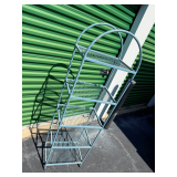 Powder Blue Metal Five-Tier Plant Stand