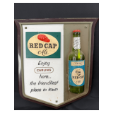 Red Cap Ale Carling Beer Advertising Wall Plaque