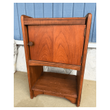 MCM Freestanding Wooden Cabinet with Door and Shelf
