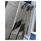 Assorted Golf Clubs Including Wilson and Bullet