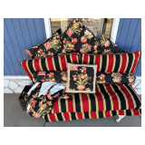 Decorative Cushion and Bolster Set with Floral Pattern