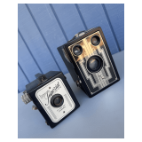 Herco Imperial 620 & Unbranded Box Camera Pair