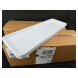Two Boxes of New Hudson 6X18 Trays in White