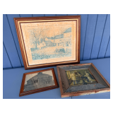 Framed Farm and Americana Print Collection