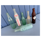Assorted Antique Glass Bottles
