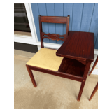 Vintage Gossip Bench / Telephone Table