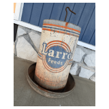 Larro Feeds Galvanized Metal Chicken Feeder