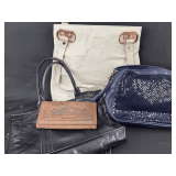Group of Assorted Handbags and Wallets - Four Items Total