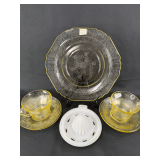 Hazel Atlas Florentine Yellow and Platonite Milk Glass Collection