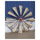Metal Decorative Windmill Wall Hanging