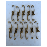 Barrel of Brass Monkeys - 12 Decorative Brass Monkey Hook Hangers
