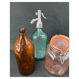 Procoo SIBIU Soda Siphon and Fratelli Borini Embossed Jar